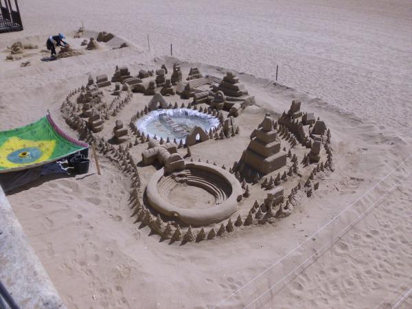 Sandcastle sculptures